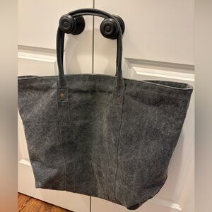 Restoration Hardware Gray Tote Bag